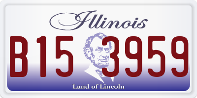 IL license plate B153959