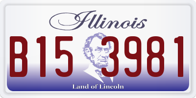 IL license plate B153981