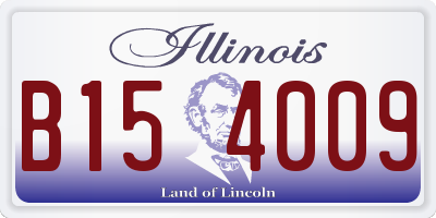 IL license plate B154009