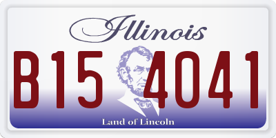 IL license plate B154041