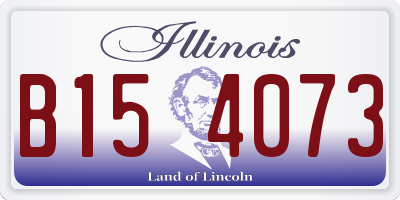 IL license plate B154073