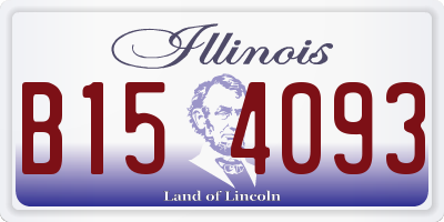 IL license plate B154093