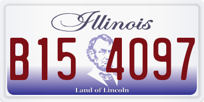 IL license plate B154097