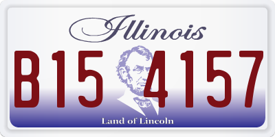 IL license plate B154157
