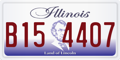 IL license plate B154407