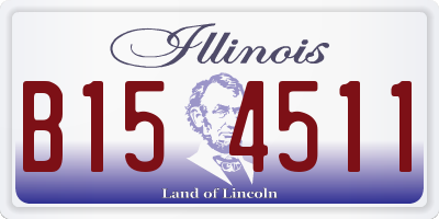 IL license plate B154511