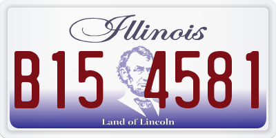 IL license plate B154581