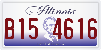 IL license plate B154616