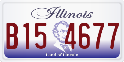 IL license plate B154677