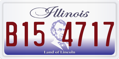 IL license plate B154717
