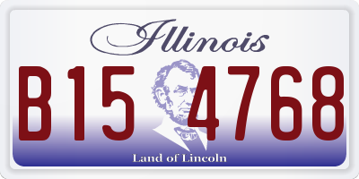 IL license plate B154768