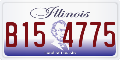 IL license plate B154775