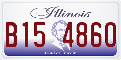 IL license plate B154860