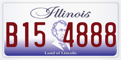 IL license plate B154888