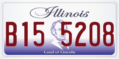 IL license plate B155208