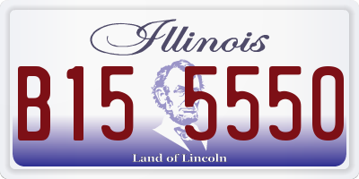 IL license plate B155550