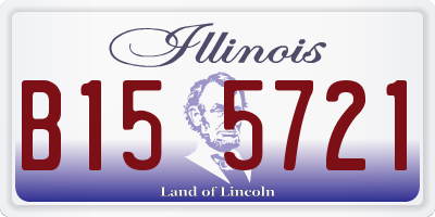 IL license plate B155721