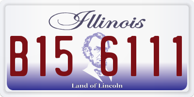 IL license plate B156111