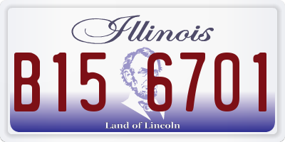 IL license plate B156701