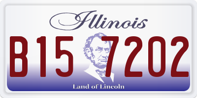 IL license plate B157202