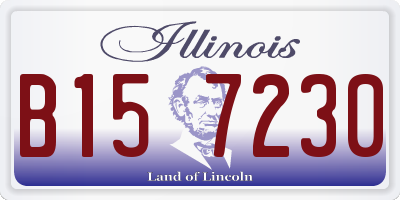 IL license plate B157230