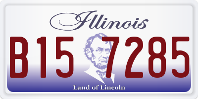 IL license plate B157285