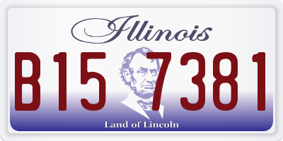 IL license plate B157381
