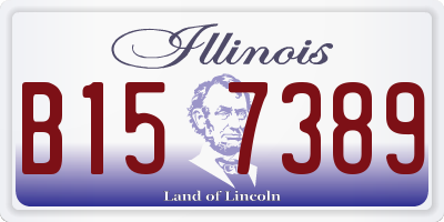 IL license plate B157389