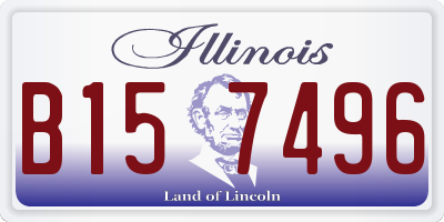 IL license plate B157496