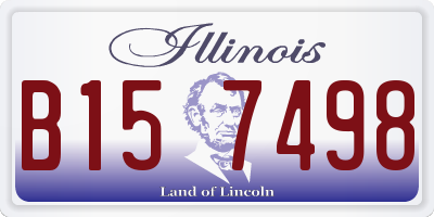 IL license plate B157498
