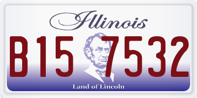 IL license plate B157532