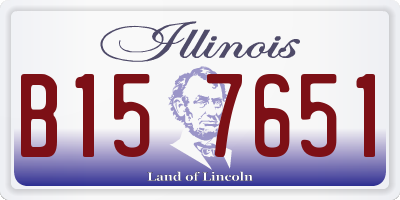IL license plate B157651