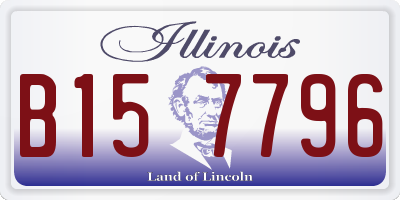 IL license plate B157796