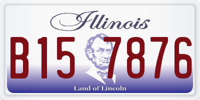 IL license plate B157876