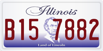 IL license plate B157882