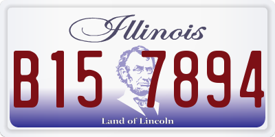 IL license plate B157894