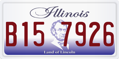 IL license plate B157926