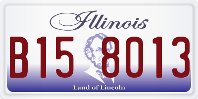 IL license plate B158013