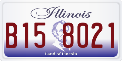 IL license plate B158021