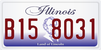 IL license plate B158031