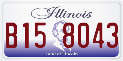 IL license plate B158043