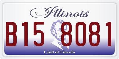 IL license plate B158081