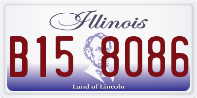 IL license plate B158086