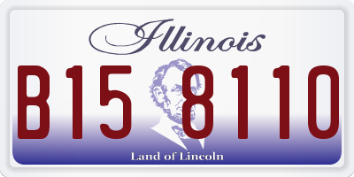 IL license plate B158110