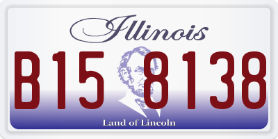 IL license plate B158138