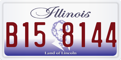 IL license plate B158144