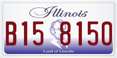 IL license plate B158150