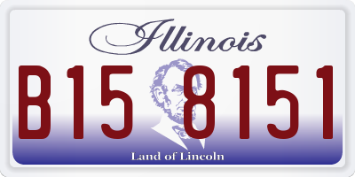 IL license plate B158151