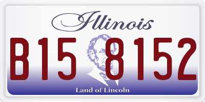 IL license plate B158152
