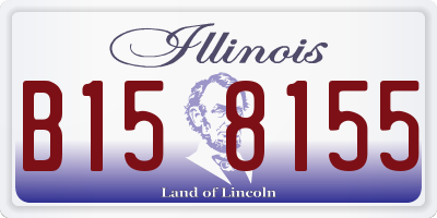IL license plate B158155